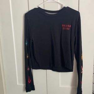 Volcom black long sleeve top